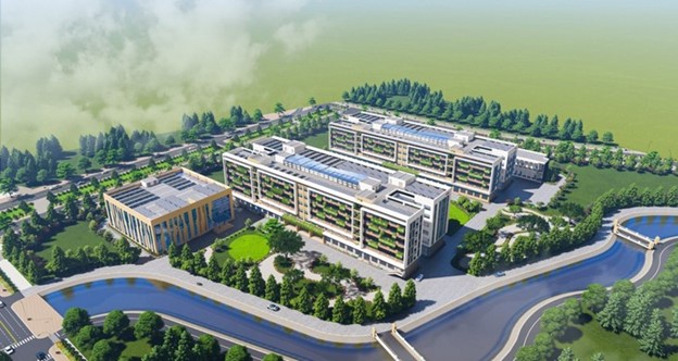 Phối cảnh khu nghiên cứu liên ngành của ĐHQGHN tại Hòa Lạc